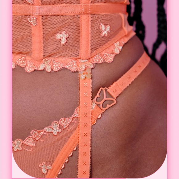 Ember Panty + Garter in Orange - Picture 5 of 7